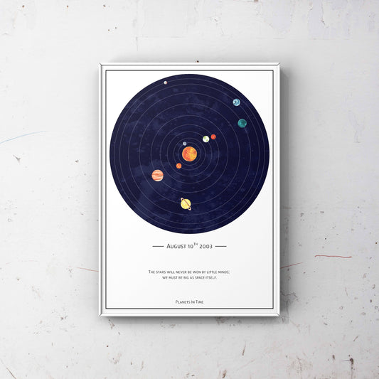 The Portrait Custom Solar System Print (Small - 12x16")